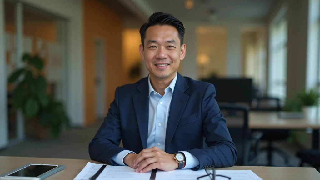 Financial advisor discussing emergency fund strategy with client in modern office setting