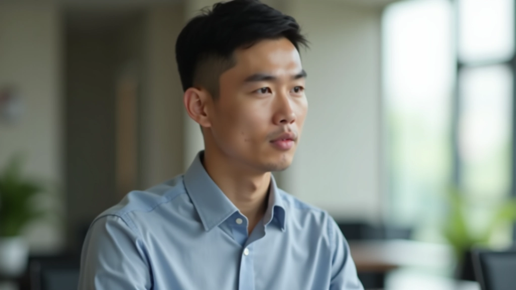 Person with thoughtful expression considering financial decisions at desk